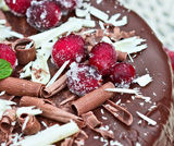 Cheesecake al cioccolato e frutta f...