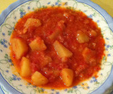 Zuppa di baccal e patate
