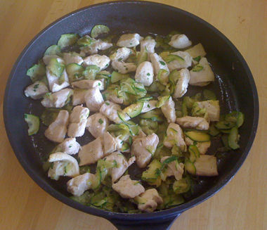 Pollo alle zucchine