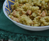 Cous cous tonno, cipolle e pesto