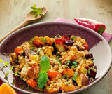 Cous cous di pollo e  verdure picca...