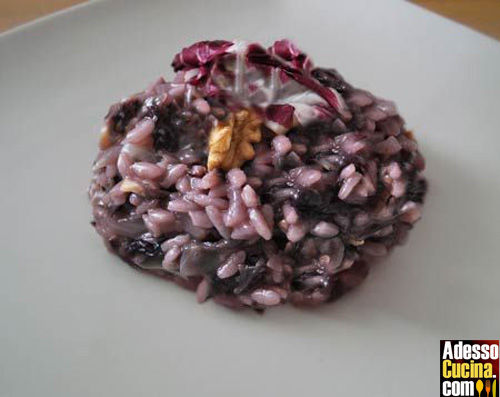 Riso radicchio e noci