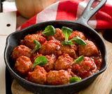 Polpette al pesto con sugo di pomod...