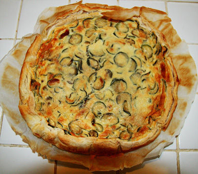 Torta salata con zucchine