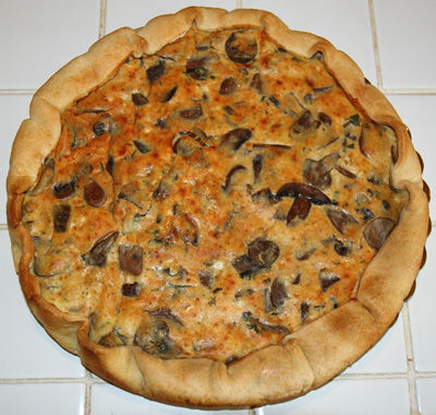 Torta salata ai funghi e speck