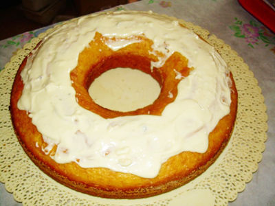 Ciambella al cioccolato bianco