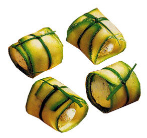 Involtini di zucchine e caprino