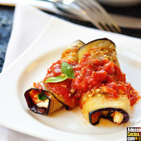 Involtini di melanzane e formaggi