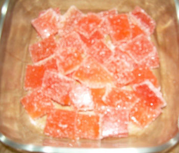 Gelatine alla frutta, caramelle