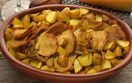 Seitan al forno con patate