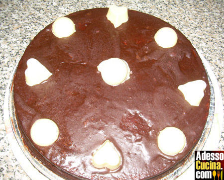 Torta con mousse di mela