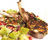 Agnello con frutta secca e melograno