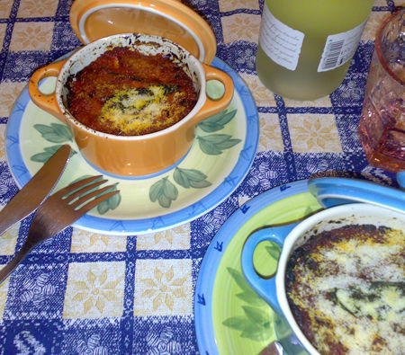 Cocotte di melanzane, zucchine e scamorza - Ricetta