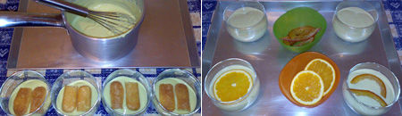 Tiramisù con mascarpone e crema pasticcera all’arancia