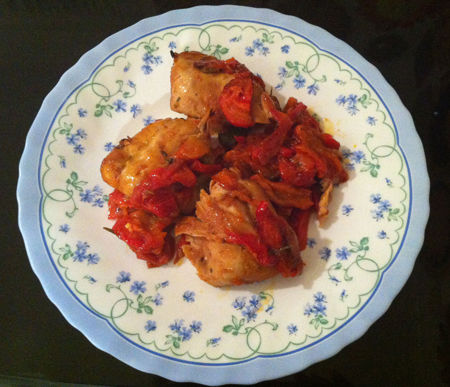 Pollo con peperoni alla romana - Ricetta