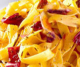 Tagliatelle cremose al radicchio