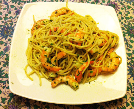 Spaghetti con mezzancolle