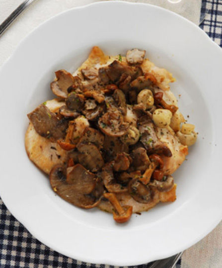 Petti di pollo ai funghi