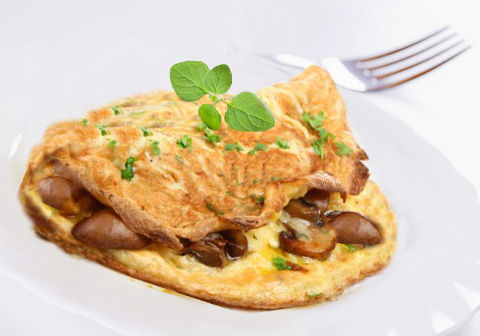 Omelette con funghi