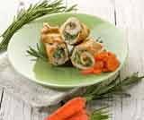 Roll di tacchino con ripieno di verdure