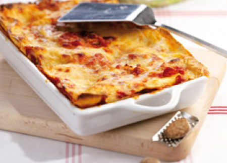 Lasagne al farro con rag di seitan