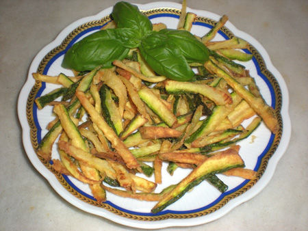 Bastoncini di zucchine appetitosi