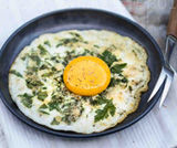 Frittata di albumi con spinaci ed erbe aromatiche