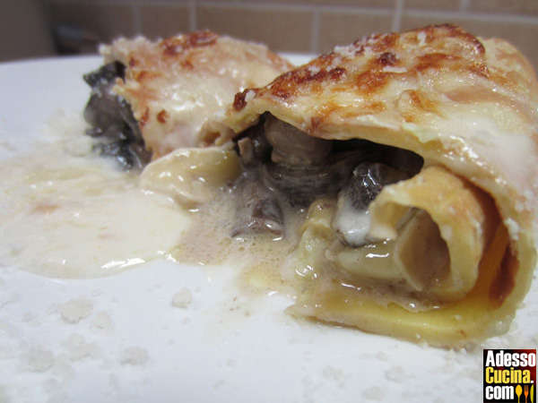 Crepes ai funghi e brie