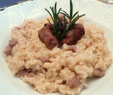 Risotto alla grappa e salsiccia