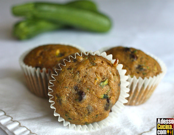 Muffins dolci con zucchine e uvetta - Ricetta