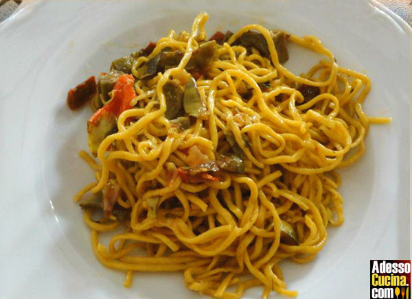 Bigoli ai carciofi