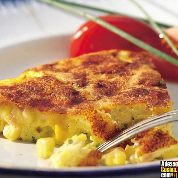 Frittata di granturco al profumo di noce moscata - Ricetta