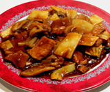 Filetto di maiale ai funghi cinesi e bambù