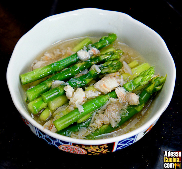 Zuppa di granchio e asparagi - Ricetta