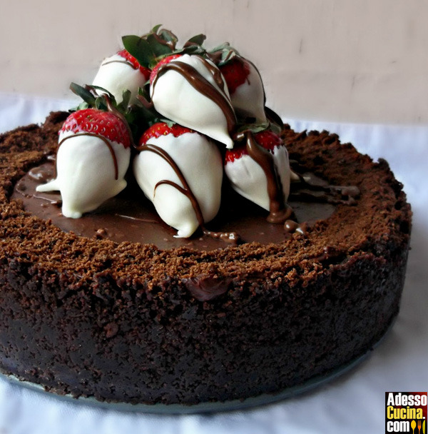 Cheesecake vegana al cioccolato e rum