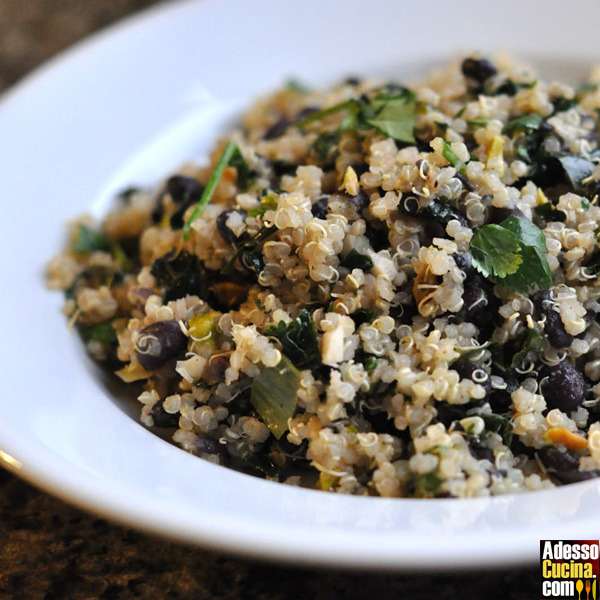 Quinoa con fagioli neri