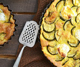 Clafoutis di zucchine e formaggio di capra