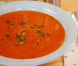 Crema di pomodoro e riso alla portoghese