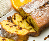 Plumcake alla ricotta, arancia, noc...