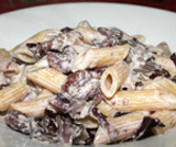 Penne con Capesante e Radicchio