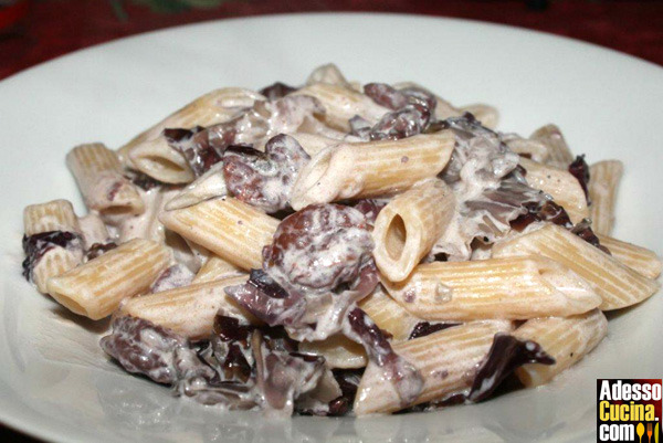 Penne con Capesante e Radicchio