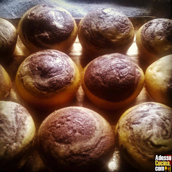 Muffin variegati alla nutella