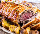 Filetto alla Wellington con patate arroste