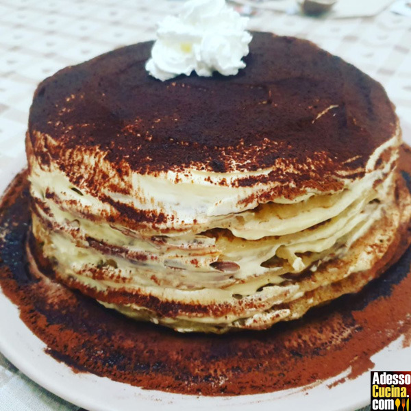 Tiramisù di crepes con variante di nutella - Ricetta