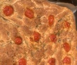 Focaccia integrale con cottage cheese