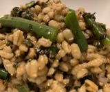 Insalata di farro pesto e fagiolini