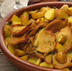 Seitan al forno con patate